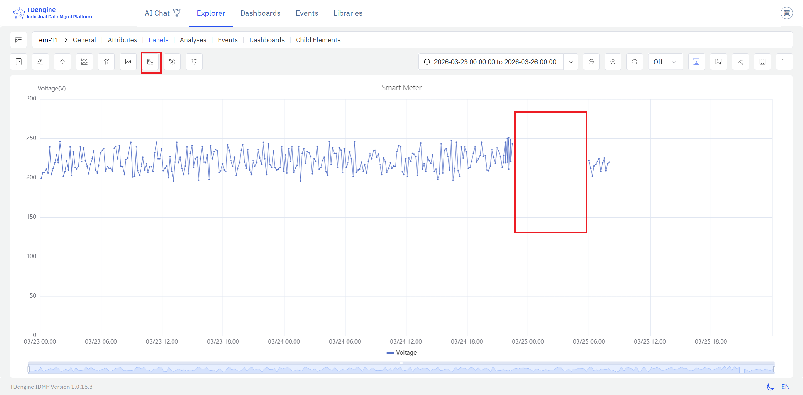 缺失数据填补界面