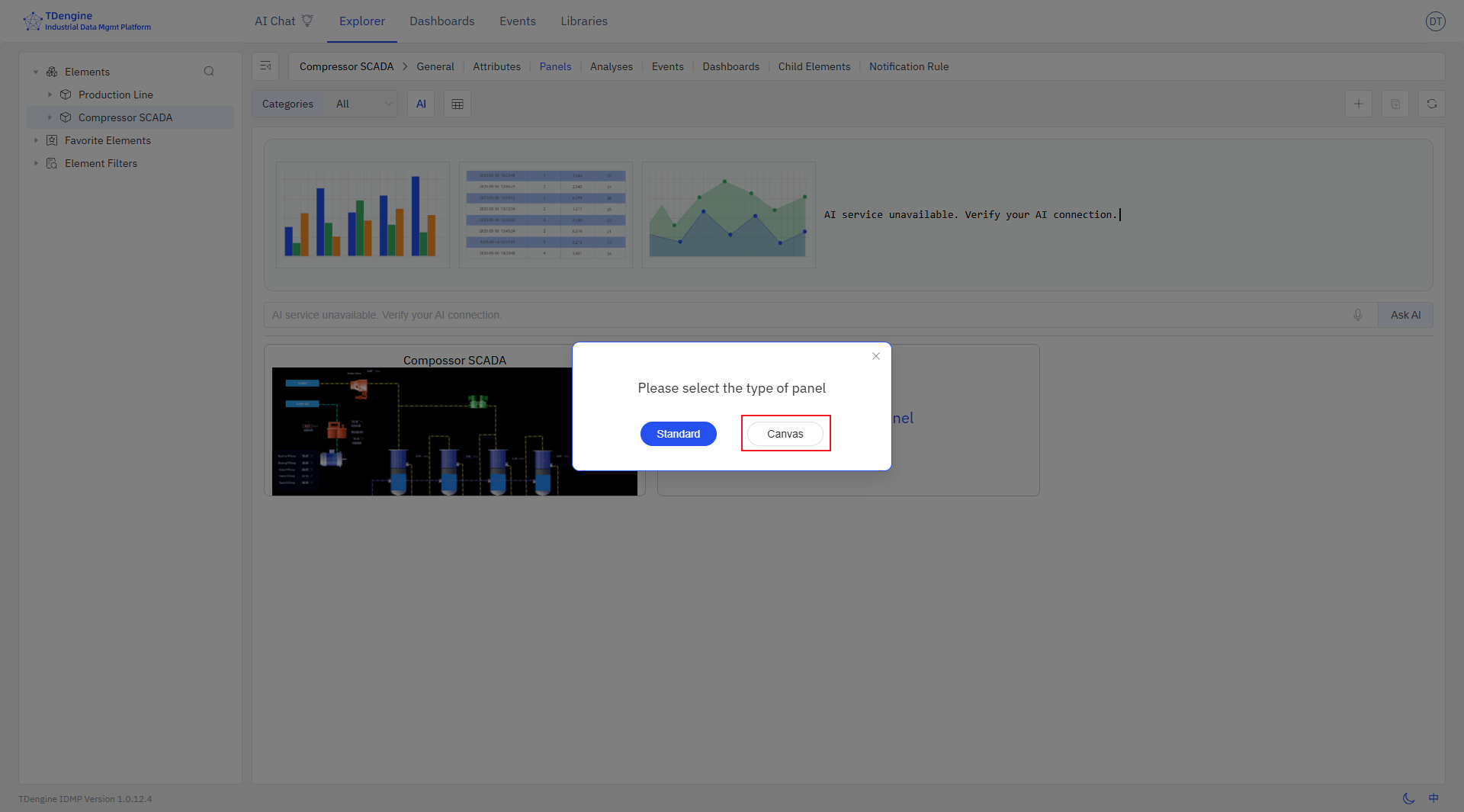 Canvas Creation Entry